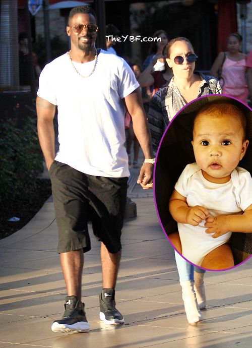 Lance Gross & Wife Rebecca Jefferson Catch A Movie In Hollywood + John